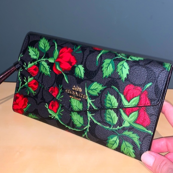 Coach Bags Coach Travel Envelope Wallet In Signature Canvas With